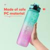 1000ML Water Bottle with Time Marker Plastic Motivational Drinking Bottle for Gym Sports