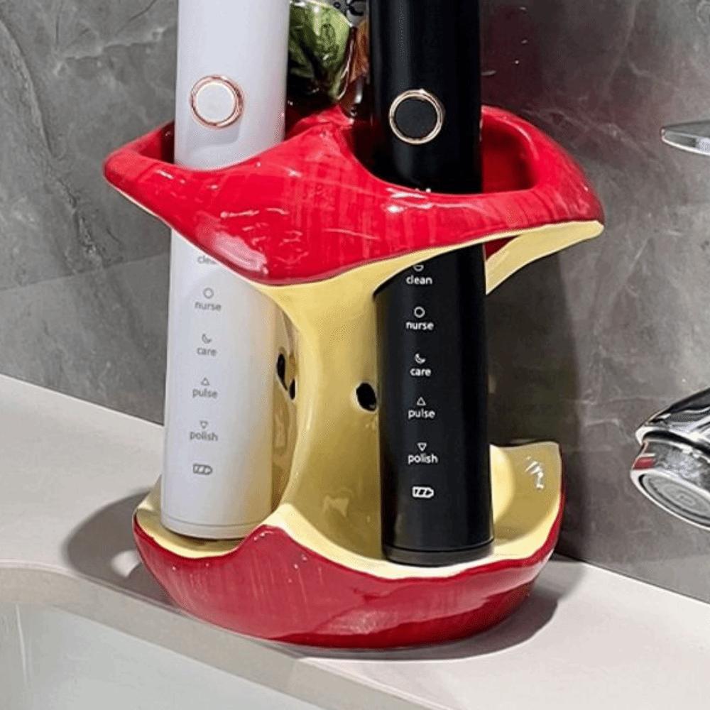 3/4 Holes Toothbrush Storage Rack Non Slip Electric Toothbrush Holder  Household Bathroom