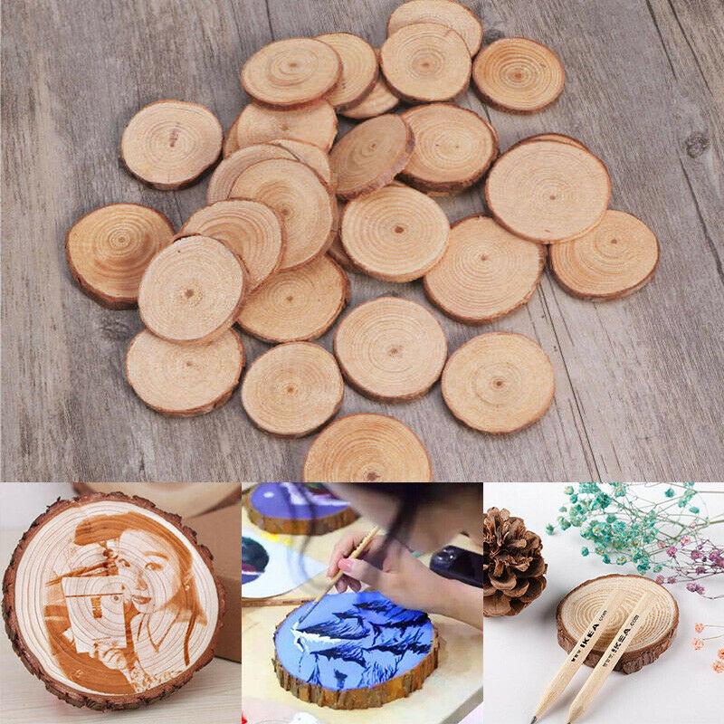12 Dischi Di Legno 30 Cm - Fette Tronco Naturali Per Artigianato, Decorazione E Pittura - Foto 8