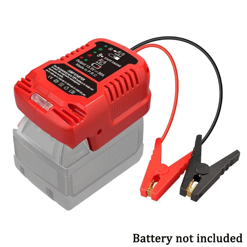 Car Jump Starters Adapter for Milwaukee 18V Battery 11 Gauge Car Battery Jump Starter Automotive Booster Cables