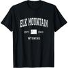 Elk Mountain Wyoming WY Vintage Athletic Sports Design T-Shirt