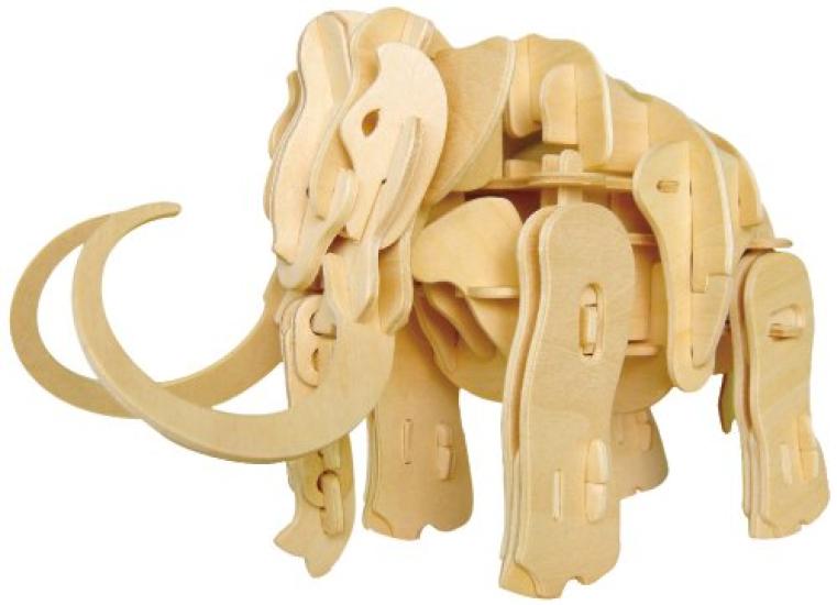 Moving Wooden 3D Puzzle Kit A400 Mammoth