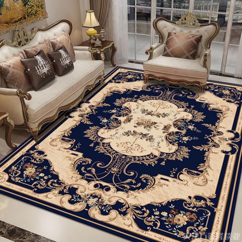 Classic European Style Area Rug Living Room Bedroom Office Entryway Non-Slip Floor Mat