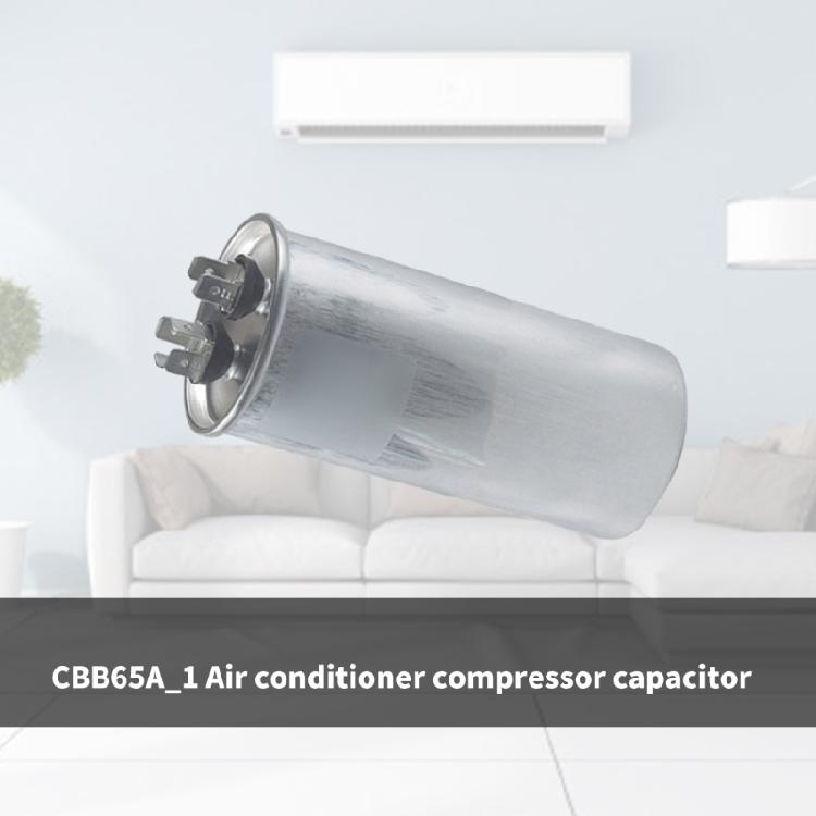 450VAC 60uf Air Conditioner Capacitor with Metal Case Air Conditioner Replacement Metal Texture for Enhancing Stability