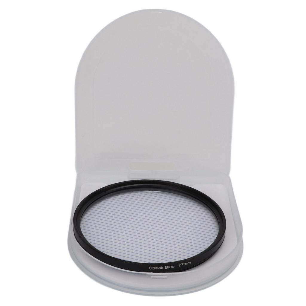 Filtr se speciálními efekty Junestar Blue Streak s příslušenstvím fotoaparátu z hliníkové slitiny 77 mm