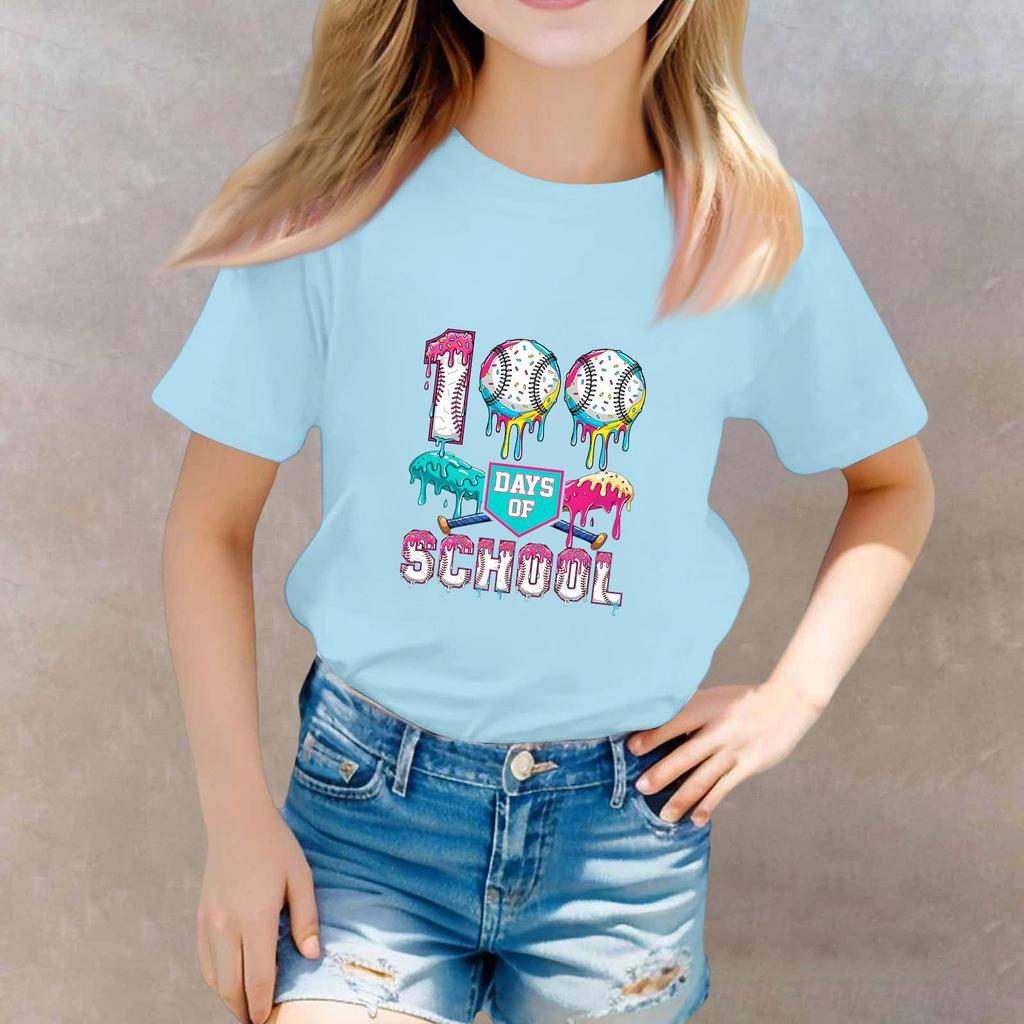 St. Patrick's Day Toddler Girl Boy T-Shirts Kids Top Boys And Girls Printed Short Sleeved T-shirt