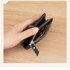 Japanese Style Fashion Ultra Thin Short Purse Large Capacity Women RFID Real Leather Wallet Zipper Coin Card Purse