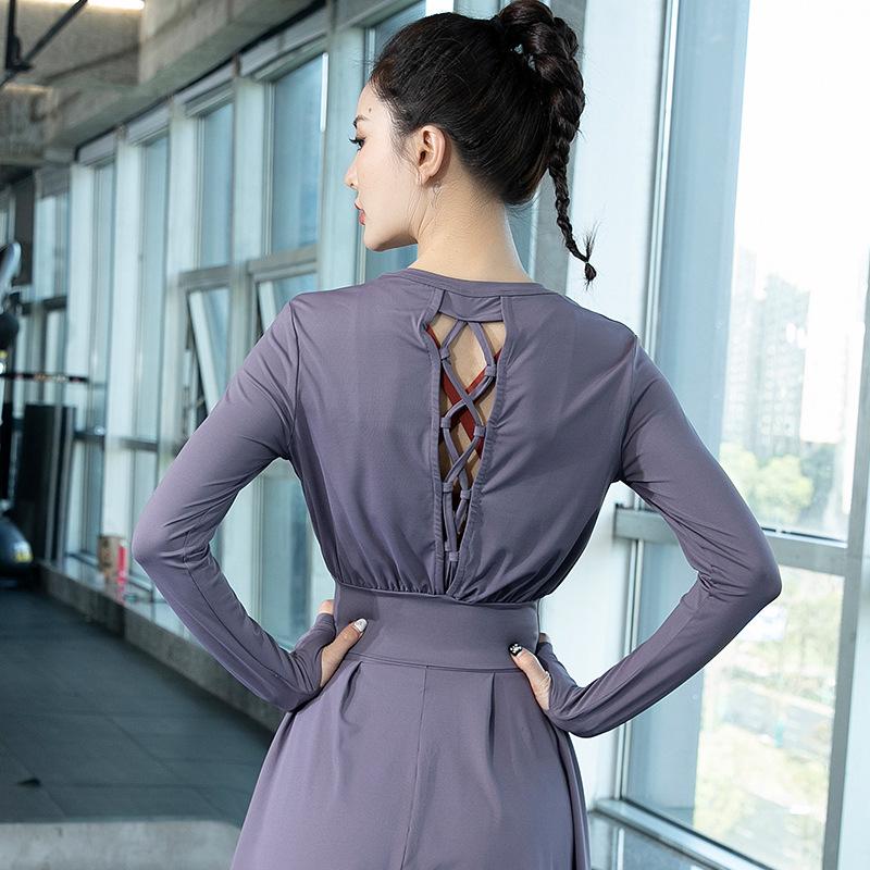Women's Quick-Dry Long Sleeve Yoga and Running Top - Lightweight Summer Gym Outerwear