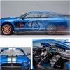 Maßstab 1:24 Mustang Shelby GT500 Druckgussauto-Modellspielzeug, zurückziehbares Spielzeugfahrzeug mit Ton und Licht für Kinder, Kleinkinder, Jungen und Mädchen, Geschenkkollektion