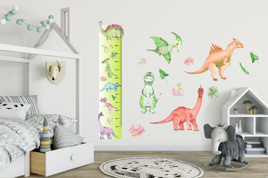 Height Chart Sticker - Dinosaurs