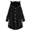 Cozy Cat Ear Women's Winter Warm Fleece Hoodie Hooded Coat For Casual Comfort