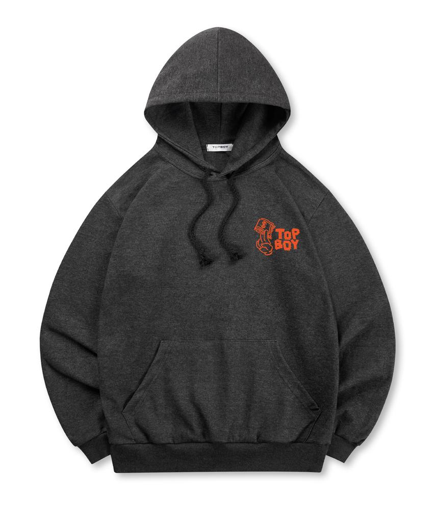 [Non-Fleece Or Fleece-Lined] Dirty Cash Print Hooded Sweatshirt (Type B)