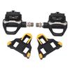 Road Bike Pedals with SPD System Adjustable Tension Chrome Moly Axle Efficient Self Locking Bicycle Pedals