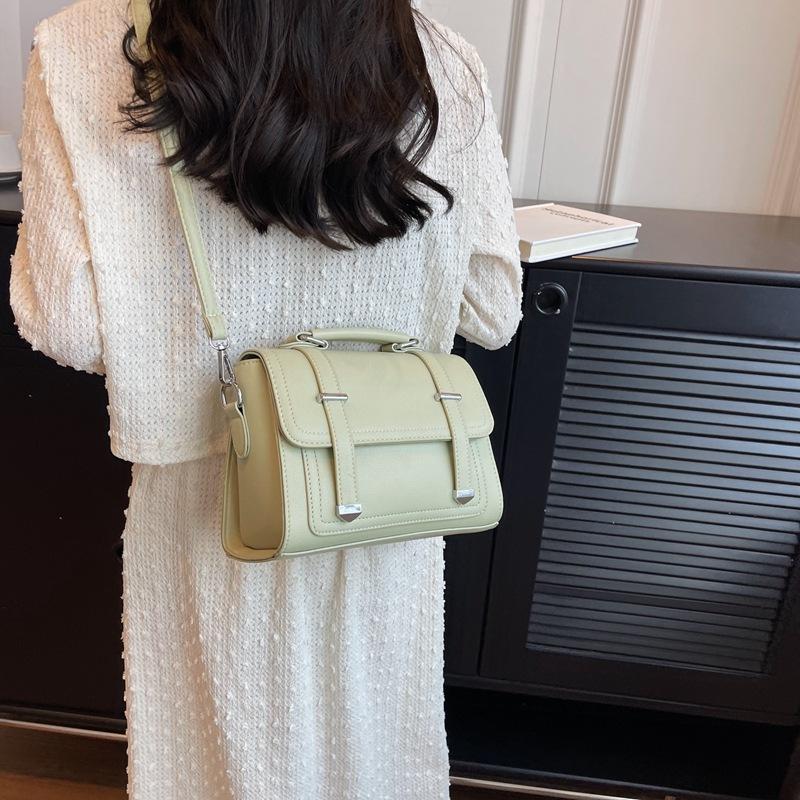 Elegant Textured Leather Handbag Classic Square Bag Fashion Crossbody Bag Versatile Tote Bag Minimalist Comfort Shoulder Bag