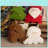 Jul snögubbe ren träd jultomte plyschleksak med PP-bomull för semesterdekorationer och presenter
