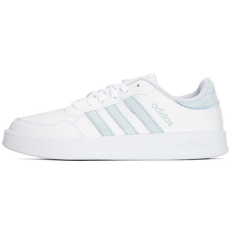 Adidas Neo Breaknet Synthetic Leather Slip Resistant Durable Lightweight Breathable Low Top Skate Shoes Women Sneakers White GX6756