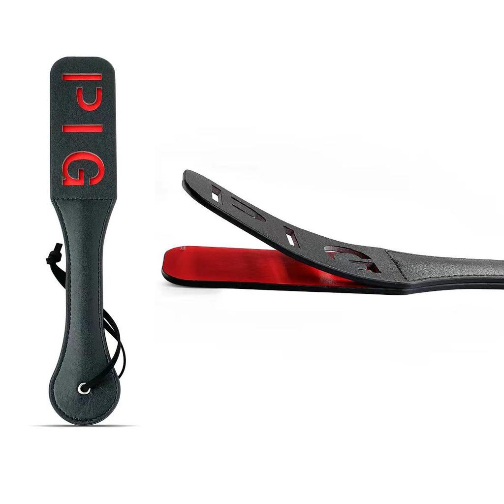 Doppelschichtiger Lederpaddel für Erwachsene mit englischen Buchstaben für Männer