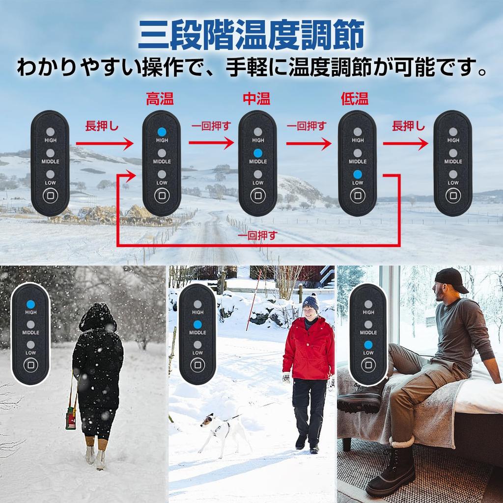 USB electric toe warmer for motorcycles, newly developed at the