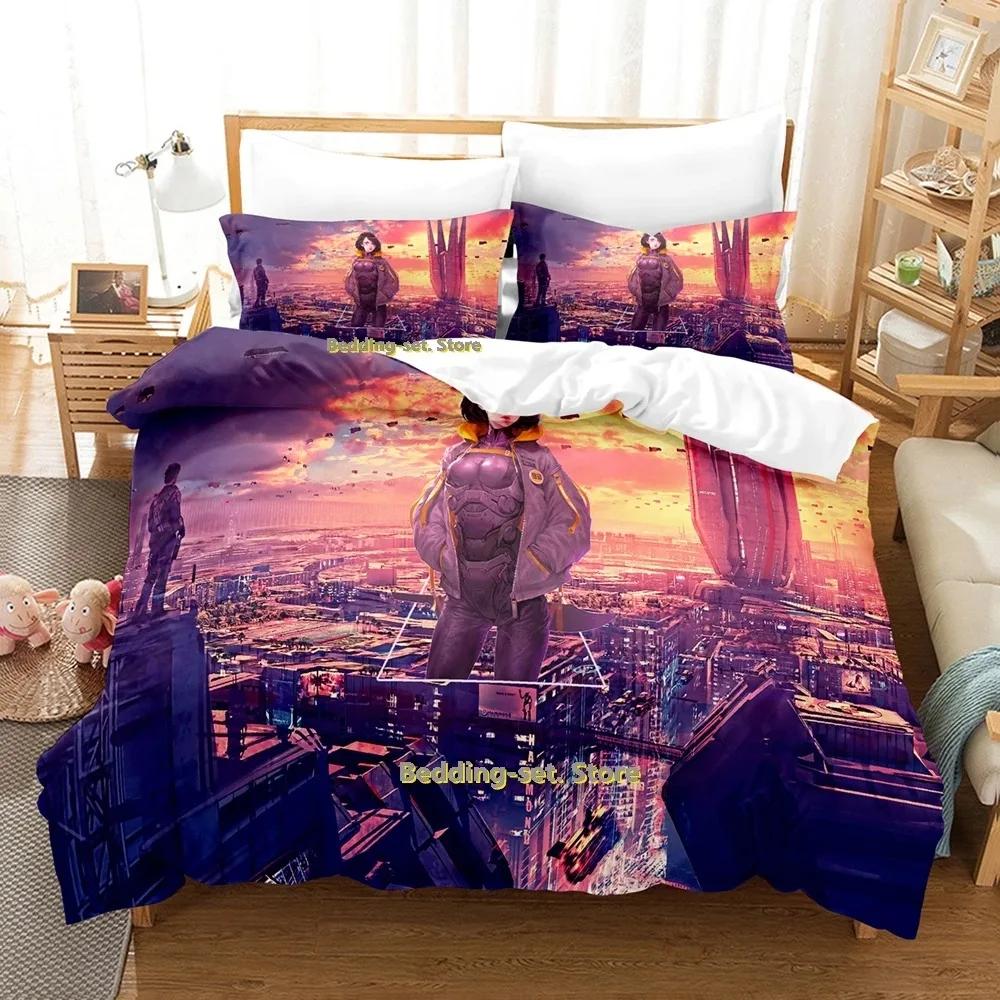 Battle Angel Alita Bedding Set Single Twin Full Queen King Size Bed Set Adult Kid Bedroom Duvetcover Sets Anime Bed Sheet