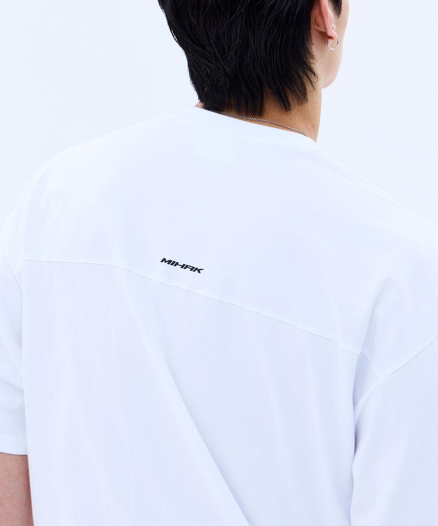 Mihag Performance Stamp Oversized T-Shirt (White)