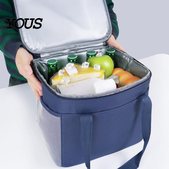 Heavy Duty Commuter Lunch Carrier Large Capacity Insulated Bag, Portable Thermal Tote, Thick Aluminum Foil Cooler Bag Travel Organizer for
