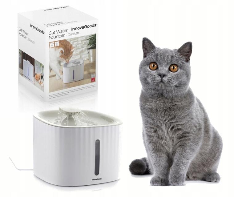 White 3L water fountain for animals