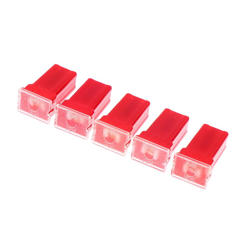 5Pcs Mini Square Fuse 20A 30A 40A 50A 60A Set Automotive Car Fuse With Plastic Box Assortment Auto Fuse