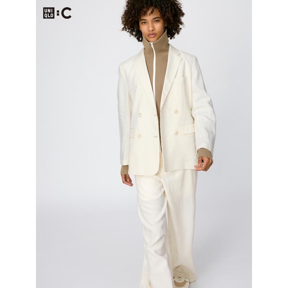 Uniqlo Japan Premium Linen Jacket Relaxed Fit