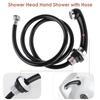 Bathroom Faucet Connector Water Sprayer Handheld Showerhead Shampoo Bowl Sprayer Head with Hose Easy To Install