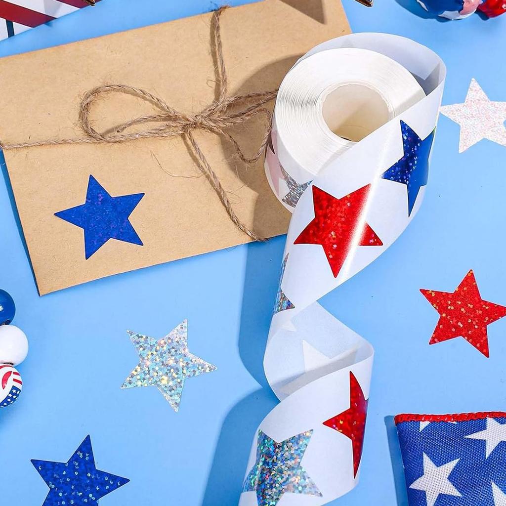 500pcs Glittering Star Stickers for Kids Rewards Holographic Foil for Classroom and Teacher Supply Selfadhesive 1Inch