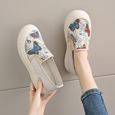 Stoffschuhe Frühling neue Loafer Segeltuchschuhe faule Fischer Schuhe