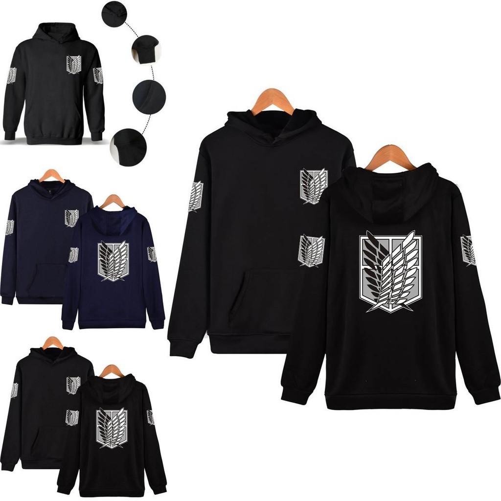 Bluza z kapturem No Kyojin Attack On Titan Wings Przytulny pulower dla najwyższego komfortu**