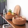 Lirancia Rattan Basket, Natural Rattan, Round, Shallow Tray, Deep, Lightweight, Durable, Holds Vegetables and Bread, Japanese Style [Deep 23 X 9cm]
