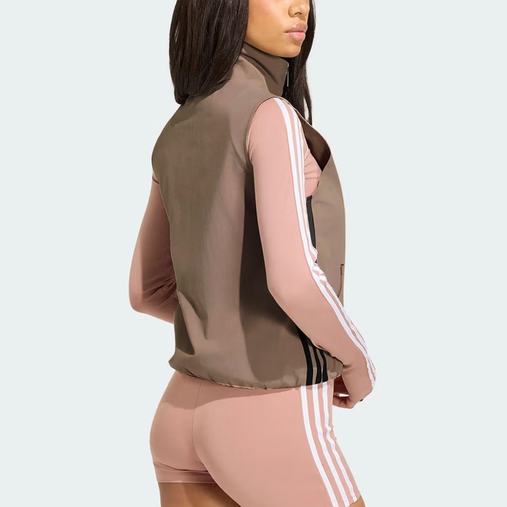 Adidas Originals Adilenium 5.0 Knitted Sports Striped Loose Zipper Sleeveless Vest Women vests KY5183