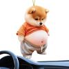 Chubby Cat Dog Animal Car Decoration Acrylic 2D Car Accessories Rearview Mirror Hanging Auto