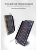 Retro Punk Mechanical Gaming Keyboard: Wired/Wireless Bluetooth with Blue Switch