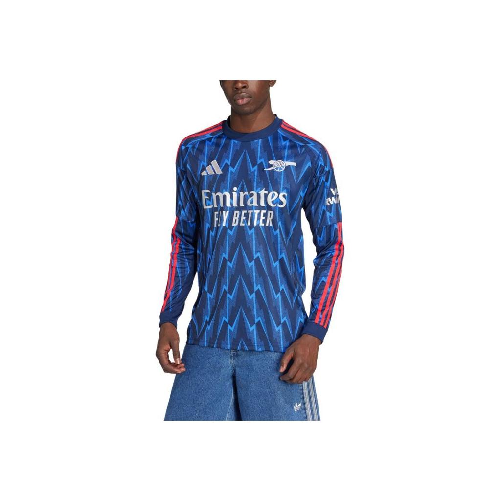 Adidas Arsenal SS25 Long Sleeve Away Jersey Fashion Comfortable Fan Version Quick-Dry Football Shirt Men Jersey JI9525