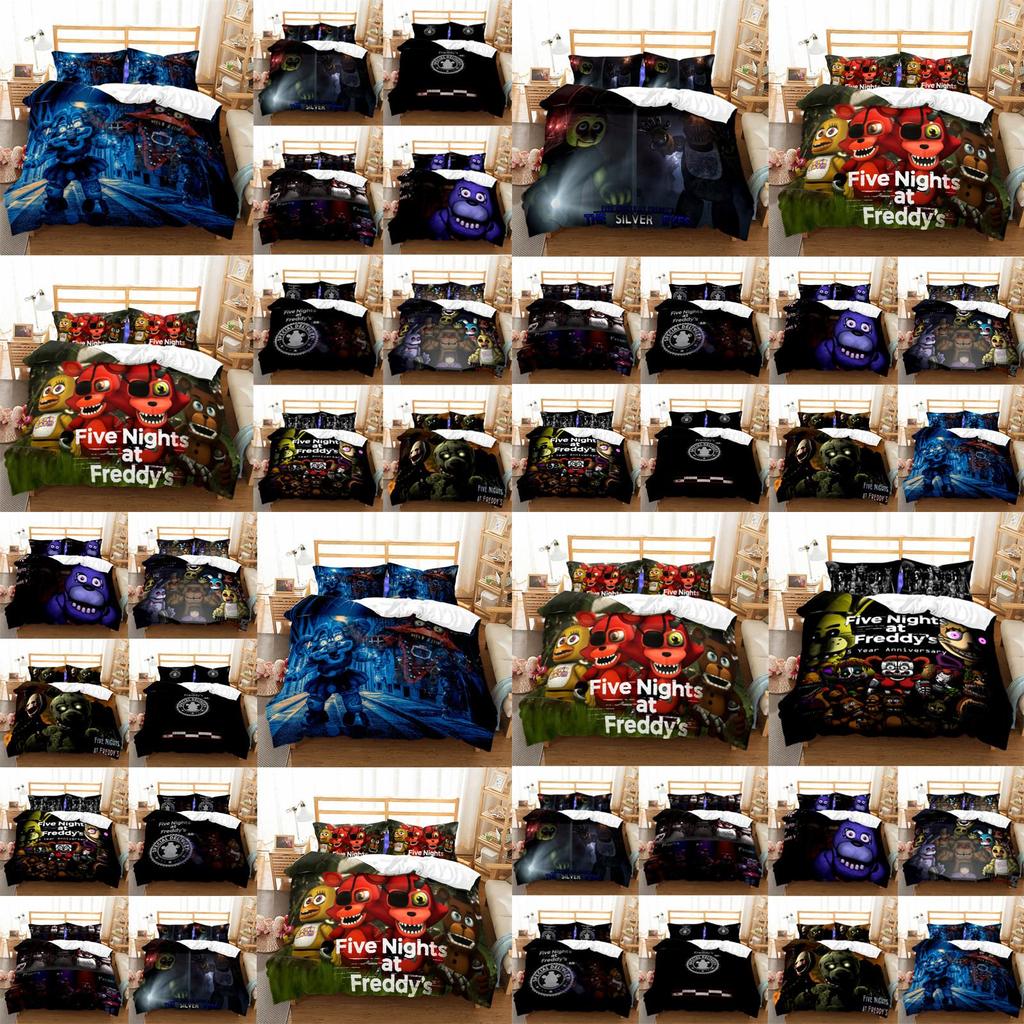 Five At Nights Freddys Cartoon Bear Bedding Set Duvet Cover With Set Pillowcase