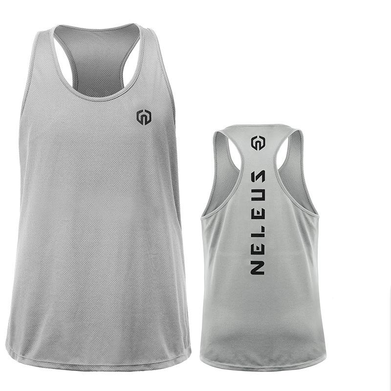 Men's Tank Vest Fitness Sleeveless Shirts Gym Shirt Bodybuilding Mesh Breathable Quick-drying Singlet Workout Running Tops S M L XL XXL 3XL 4XL