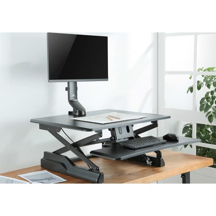 Support De Bureau - Maclean - MC-853 - Écran 17-32 Pouces - Hauteur Réglable 26-45 Cm - 8 Kg Max