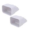 Gutter Downspout Connector Downspout Outlet Filter Guard for 3X4 Inch A Type Gutter White