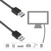USB 3.0 High-Speed Data & Graphics Card Dual A-Type Extension Cable for External Optical Drives