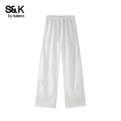 Pantalon Décontracté Large à Plis Coupe Ample Série S&K pour Homme Baleno