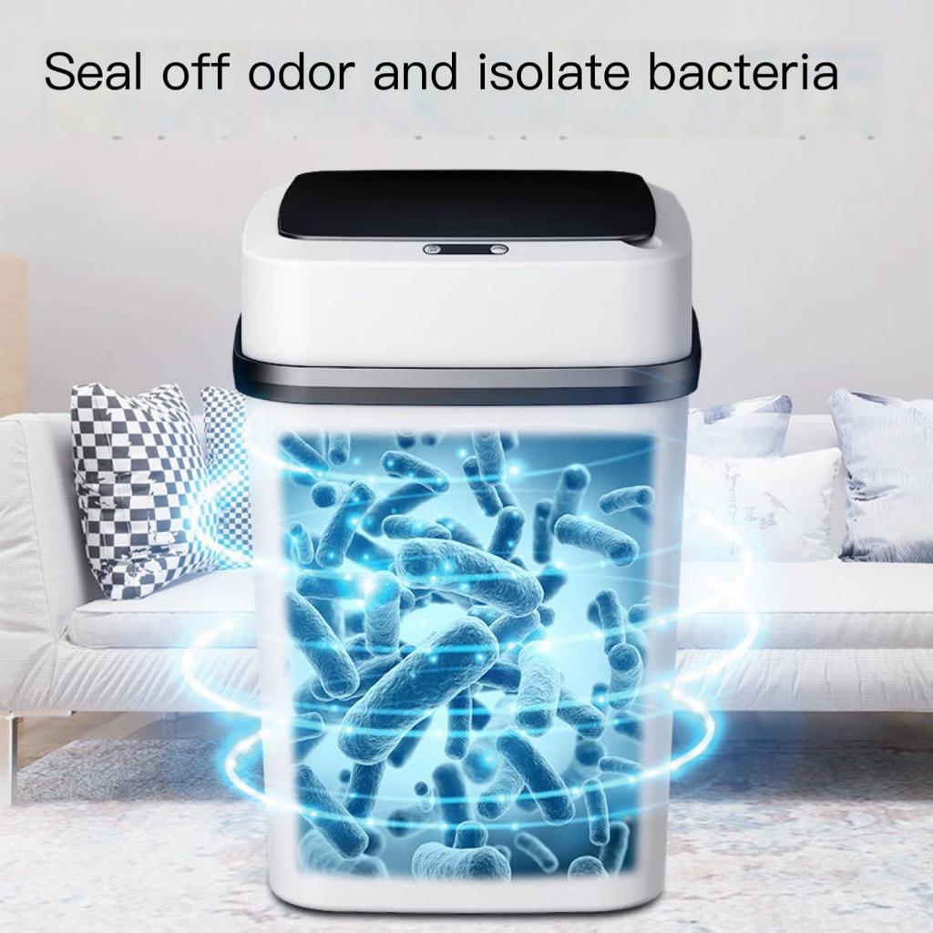 Intelligent Garbage Bin, Household with Lid, Induction Toilet, Living Room, Bathroom, Creative Fully Automatic Electric Lid Open