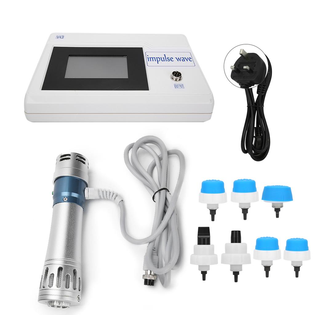 ED Extracorporeal Shock Waves Therapy Pain Relief Massager Physiotherapy InstrumentUK Plug 220V