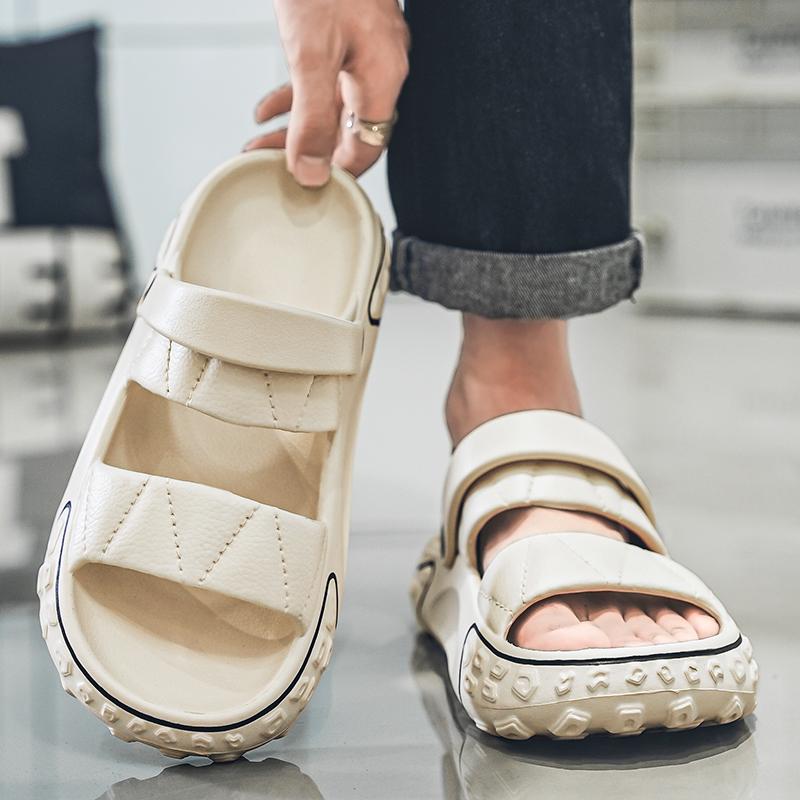 Pánské a dámské sandály nové velké EVA platformové pantofle pánské plážové boty Lehké módní ležérní punkové sandály pánské boty nazouváky