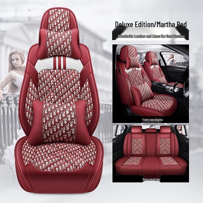 Five-Seat Full Wrap Universal Car Seat Cushion Cover for All Seasons