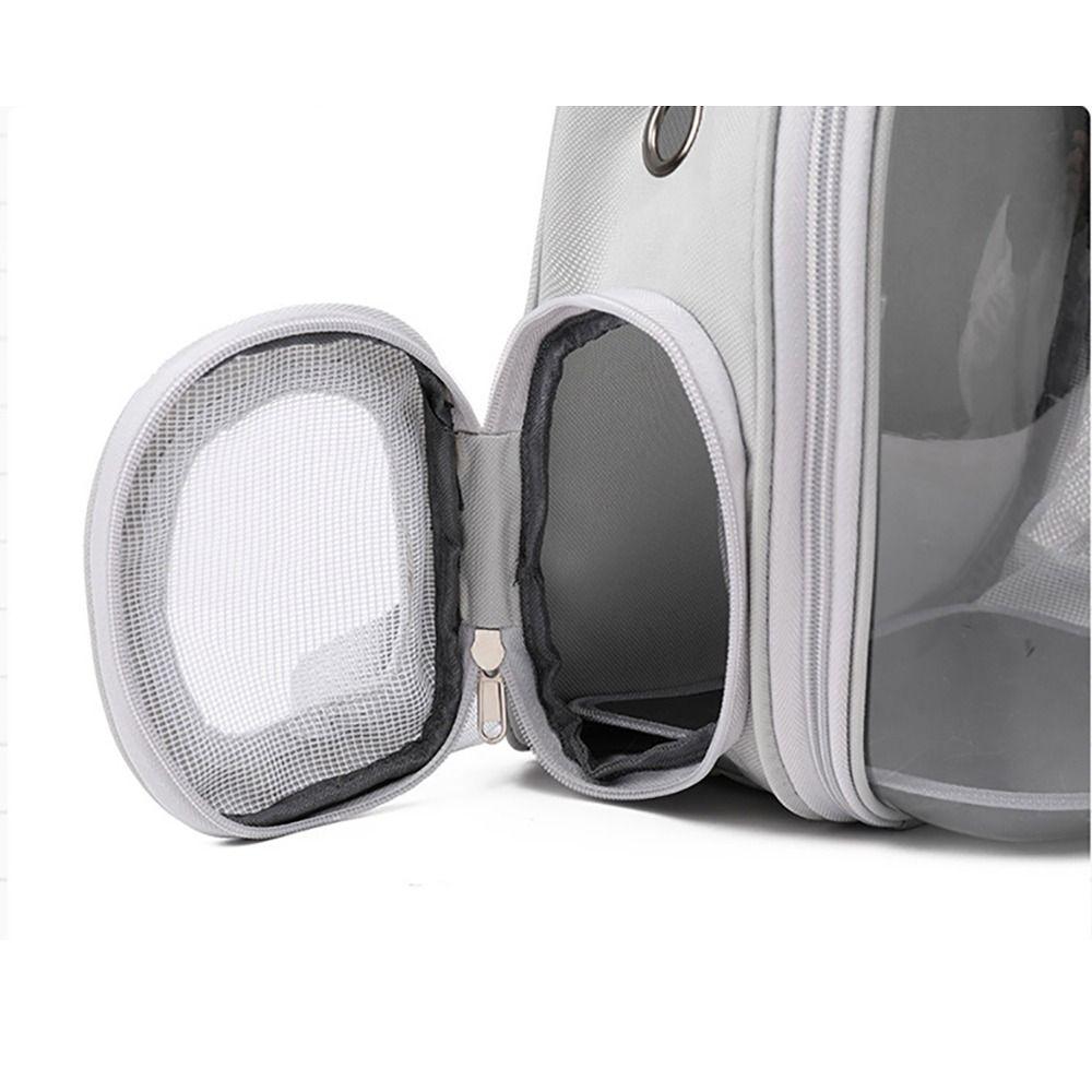 1Pcs Space Breathable Transparent Pet Backpack Portable Transport Carrier Puppy Dog Backpack Plastic Cat Carrying Bags