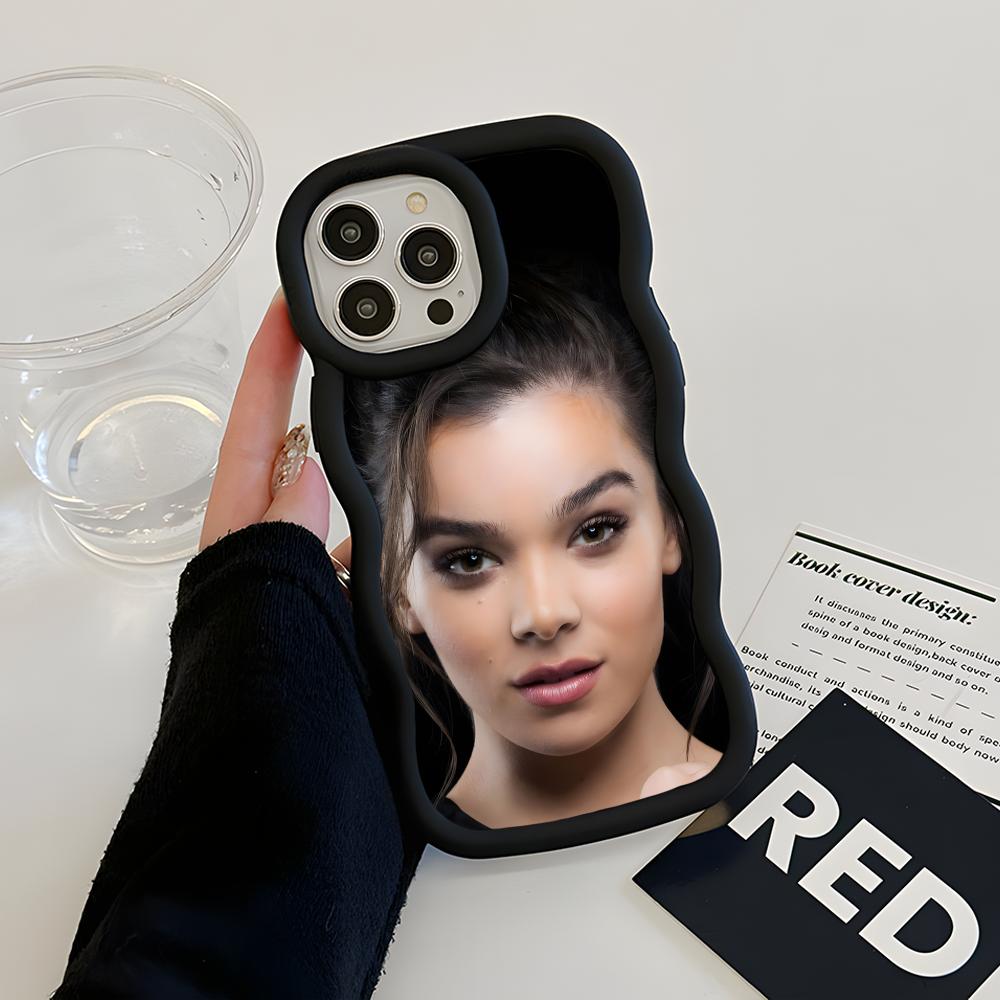 Hailee Steinfeld Wavy Edge TPU Mobile Phone Case for iPhone 17 16 15 14 13 12 11 Air Pro Max Plus Colorful Cover