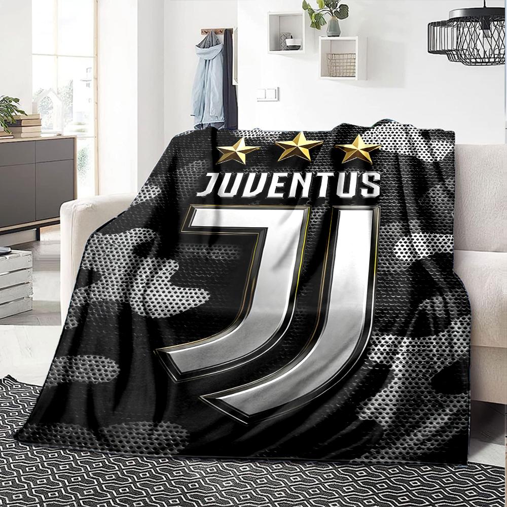 1pc Juventus Blanket, Gift, for Men and Women, Soft Blanket, Good for Sofa Bed Couch Travel, Lightweight Flannel Blanket